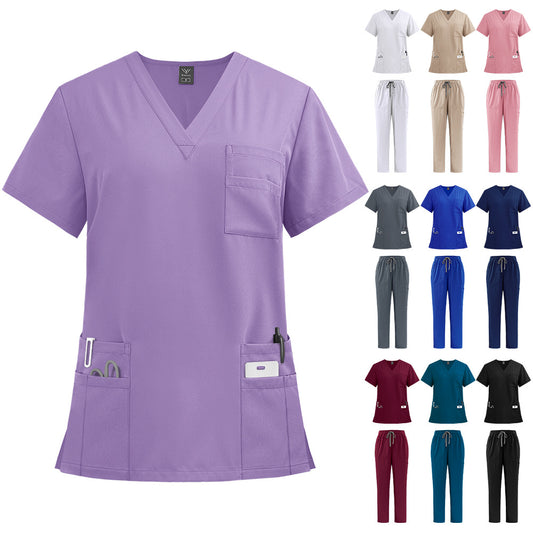 New product: Doctor and Nurse Uniform, Surgical Clothes, Handwashing Clothes, Operating Room Straight Pants, Solid Color Set - The Erotic Cottage